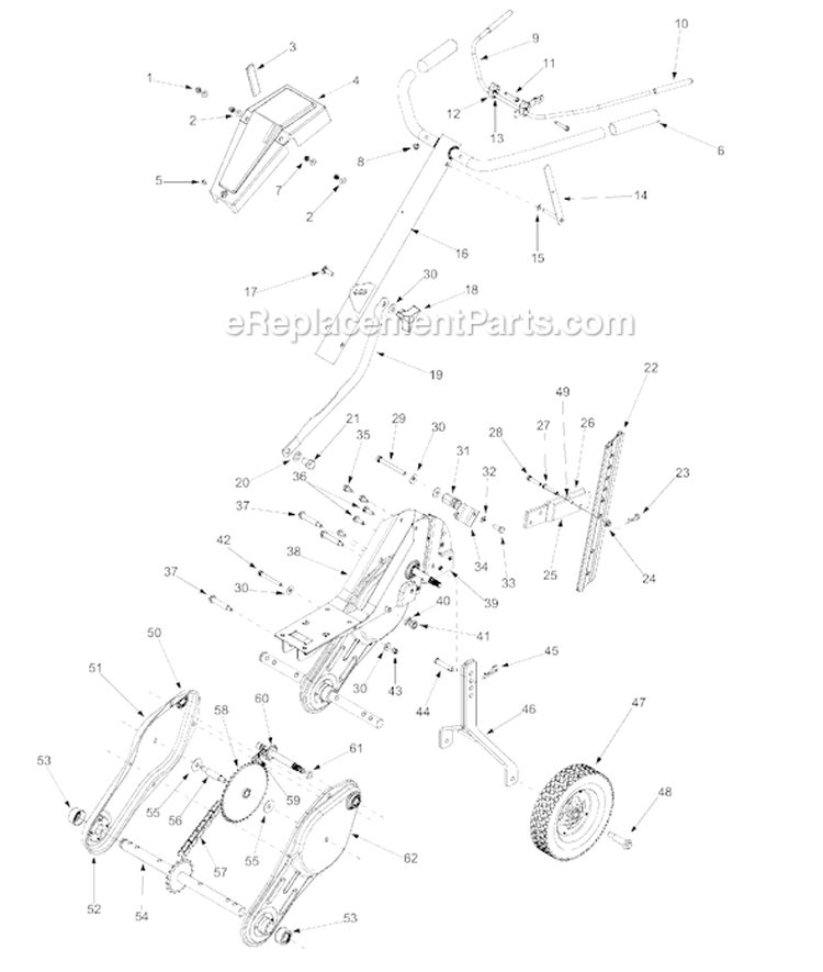 Page B Diagram and Parts List for 21A-392B401 2002 Yard Man Tiller